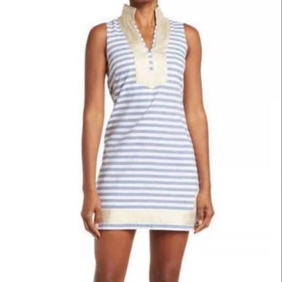 Eliza J Nautical Striped Sleeveless Shift Dress – Size 6 - Picture 1 of 7
